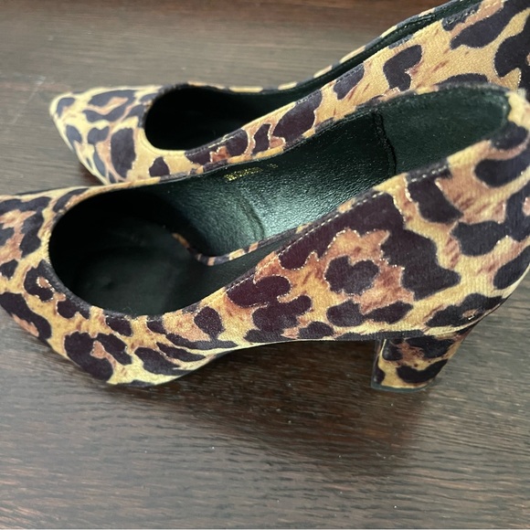 Leopard print suede block heels - Picture 5 of 10